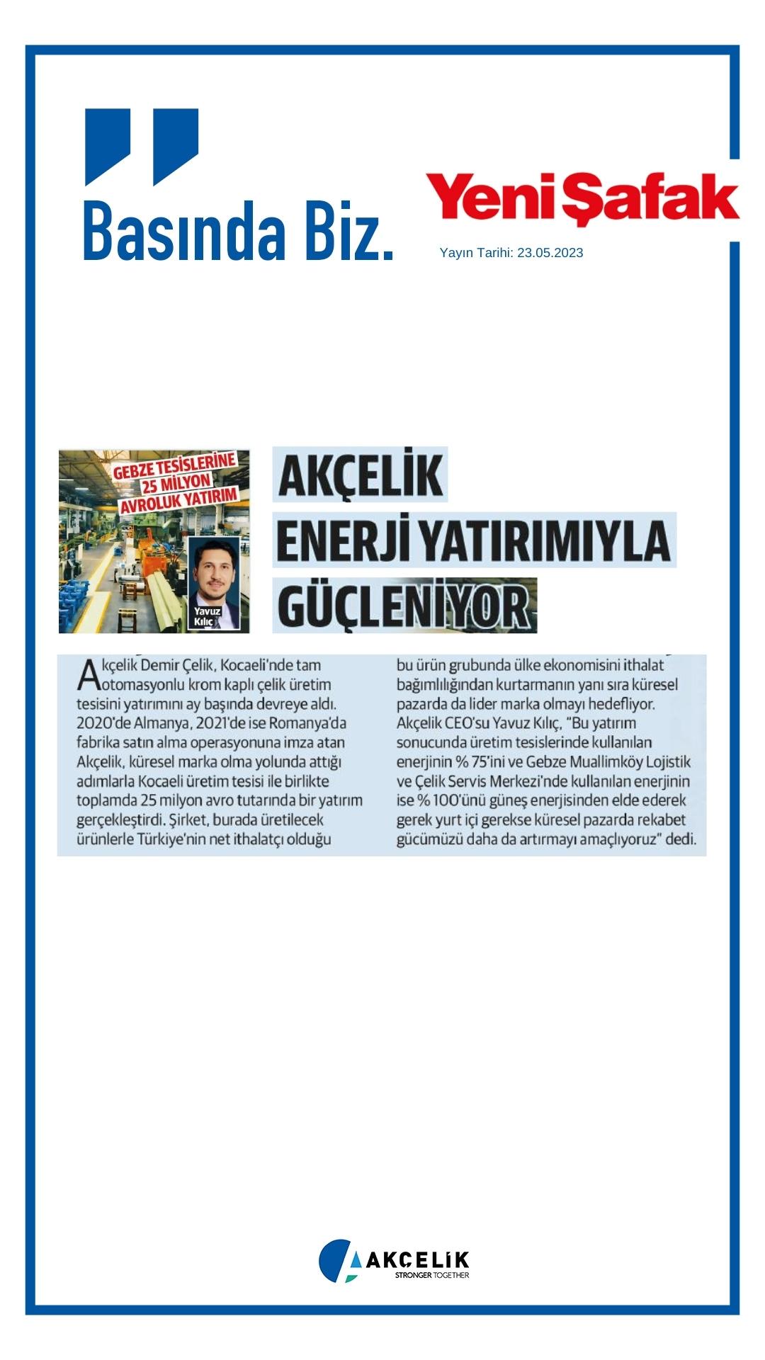 Yeni Şafak gazetesi